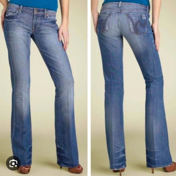 Citizens of Humanity low waist bootcut boho stretch jeans size 27 - Picture 1 of 15
